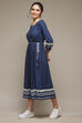 Indigo LIVA Kalidar Dress image number 3